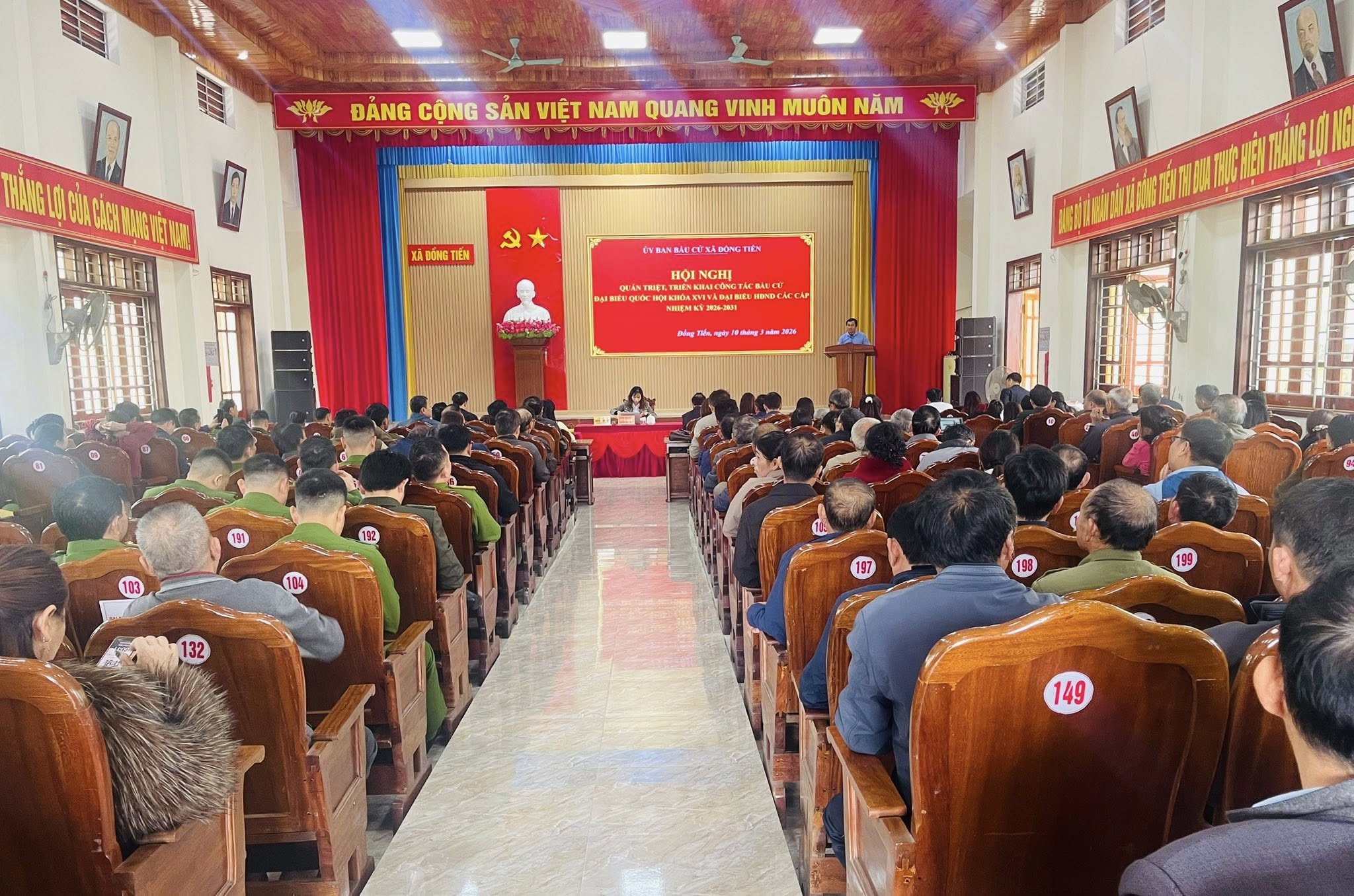 Ủy ban bầu cử xã Đồng Tiến: Hội nghị quán triệt, triển khai công tác bầu cử