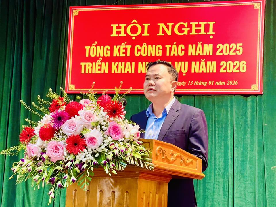 Công an xã Đồng Tiến  Hội nghị tổng kết công tác năm 2025, triển khai nhiệm vụ năm 2026.