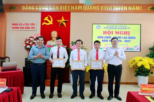 Trường THCS Đồng Tiến tổ chức Hội nghị Viên chức, Người lao động năm học 2026 - 2027.