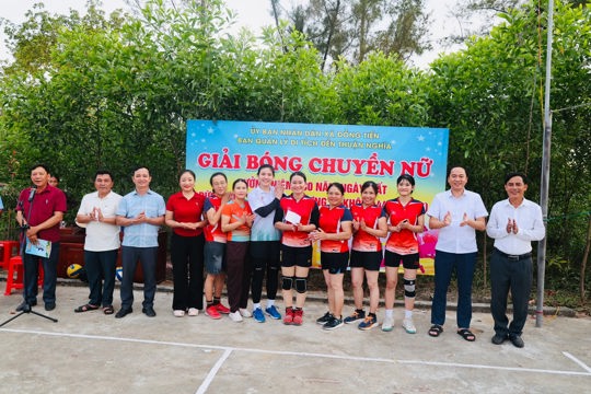 Xã Đồng Tiến đã tổ chức Giải bóng chuyền nữ kỷ niệm 580 năm ngày mất Đức Chiêu Trưng Đại Vương Lê Khôi (1446–2026) 
