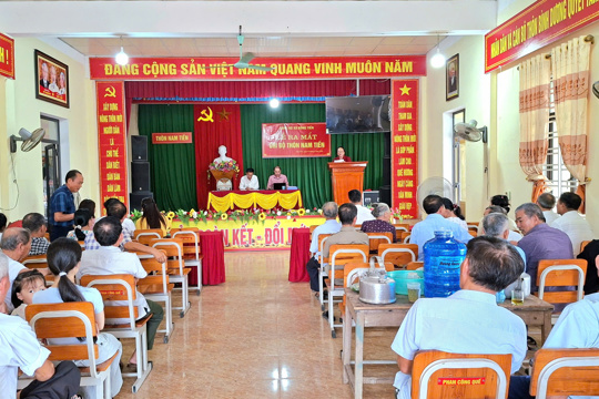 Chi bộ thôn Nam Tiến, xã Đồng Tiến tổ chức Lễ ra mắt và triển khai nhiệm vụ tháng 8 năm 2026