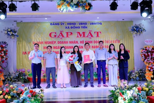 Đảng uỷ. HĐND, UBND, UBMTTQ xã Đồng Tiến tổ chức gặp mặt các doanh nghiệp, doanh nhân, hộ kinh doanh tiêu biểu nhân Ngày Doanh nhân Việt Nam 13/10/2026 và ra mắt Ban vận động thành lập Hội Doanh nghiệp xã Đồng Tiến