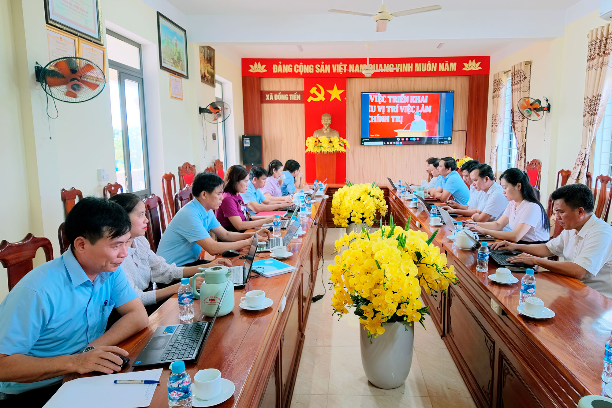 Xã Đồng Tiến tham dự hội nghị tập huấn xây dựng cơ sở dữ liệu vị trí việc làm giai đoạn 2027–2031.