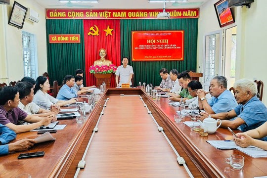 UBND xã Đồng Tiến tổ chức Hội nghị triển khai công tác tổ chức Lễ hội Đền Chiêu Trưng Đại Vương Lê Khôi năm 2026