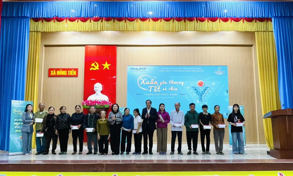 Tổng Công ty Phân bón và Hóa chất Dầu khí (PVFCCo – Phú Mỹ) và một số đơn vị liên quan tổ chức chương trình “Xuân yêu thương – Tết sẻ chia” Xuân Bính Ngọ 2026 